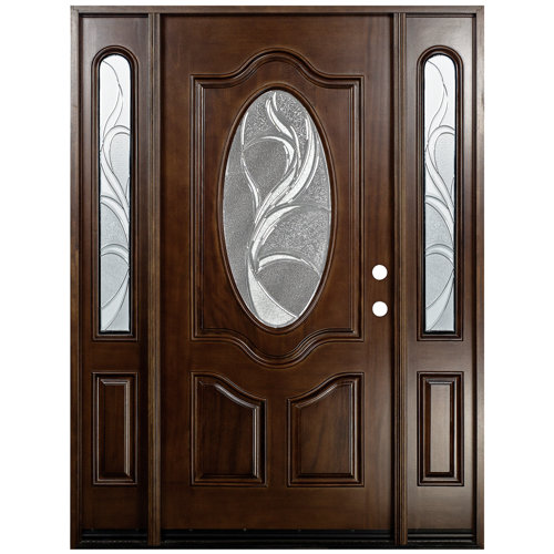 Door Destination Exterior Ready to Install Mahogany Prehung Front Entry